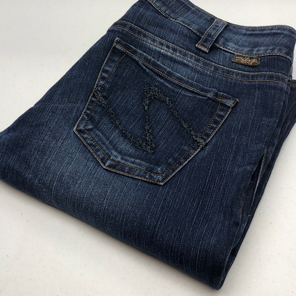 RETRO Silver SUKI Jeans 31x34 NWOT 💎